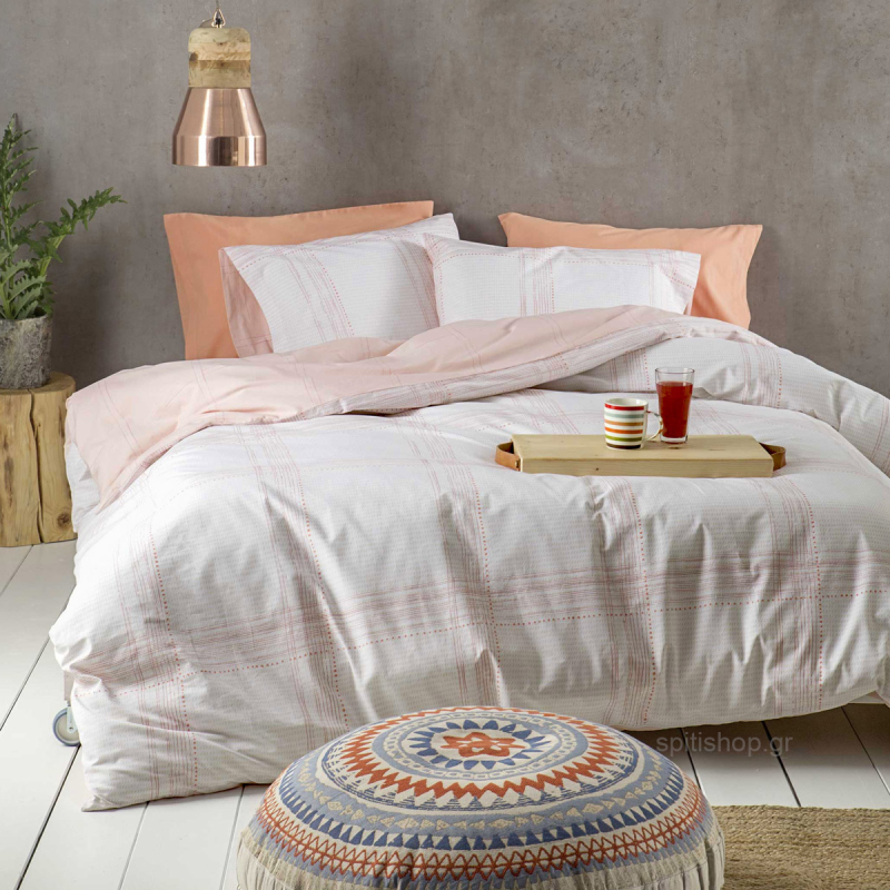 Κουβερλί Υπέρδιπλο Nima Bed Linen Erogno Coral