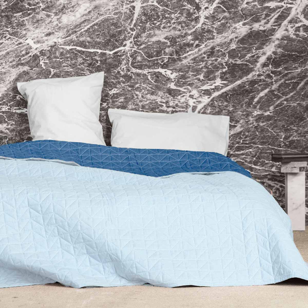 Κουβερλί Υπέρδιπλο 2 Όψεων Nima Layers Brillante Mint/Aegean Blu