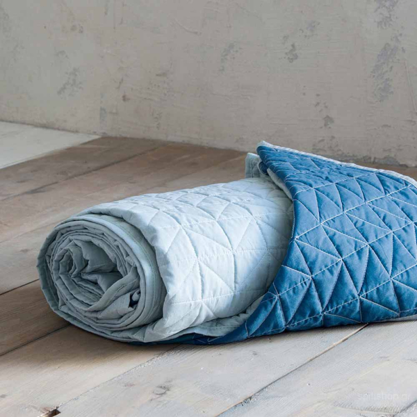 Κουβερλί King Size 2 Όψεων Nima Layers Brillante Mint/Aegean Blu