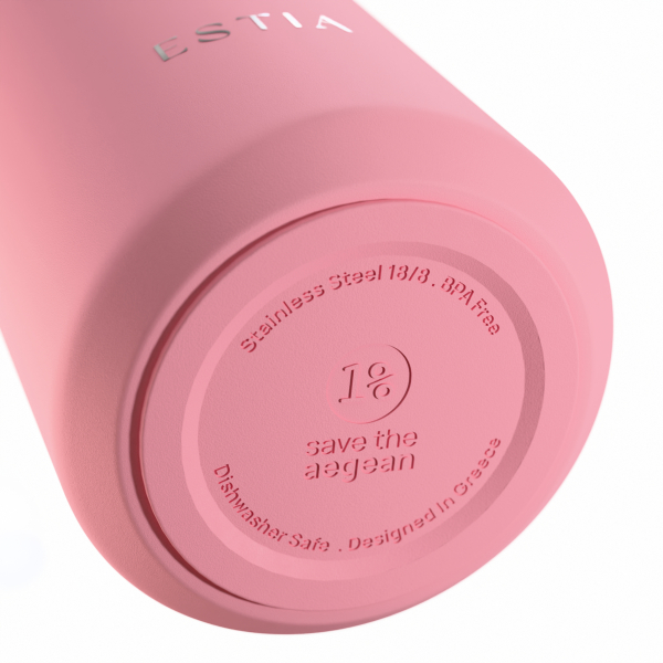 Μπουκάλι Θερμός 500ml Estia Save The Aegean Flow Rose 01-41977