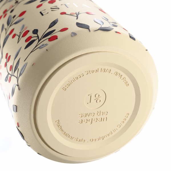 Μπουκάλι Θερμός 500ml Estia Save The Aegean Flow Bloom Beige 01-42028