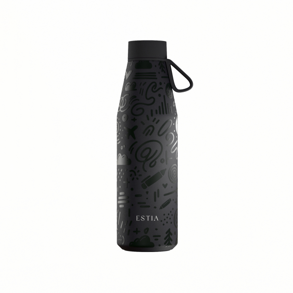 Μπουκάλι Θερμός 500ml Estia Save The Aegean Flow Noir Echo 01-42059
