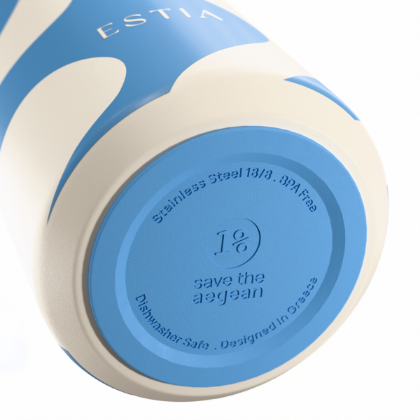 Μπουκάλι Θερμός 500ml Estia Save The Aegean Flow Ocean Waves 01-42141