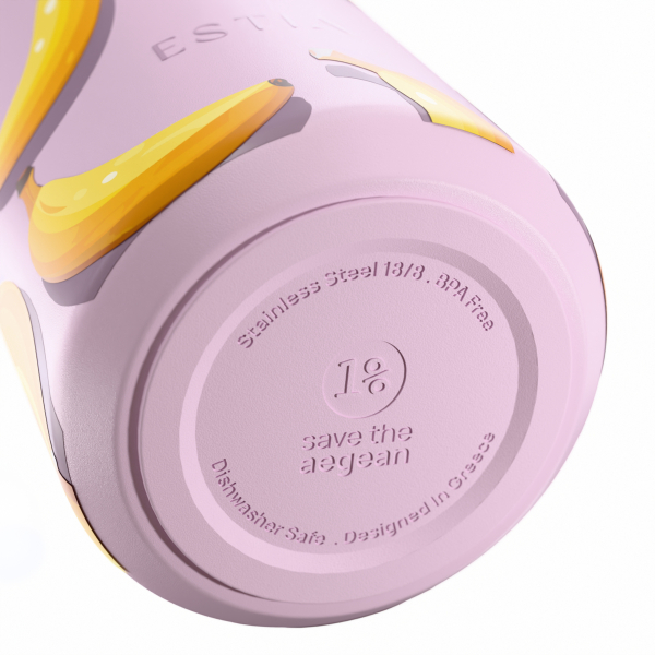 Μπουκάλι Θερμός 500ml Estia Save The Aegean Flow Banana Mood 01-42172
