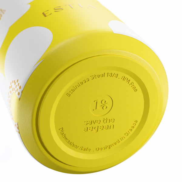 Μπουκάλι Θερμός 500ml Estia Save The Aegean Flow Yellow Daisy 01-42196