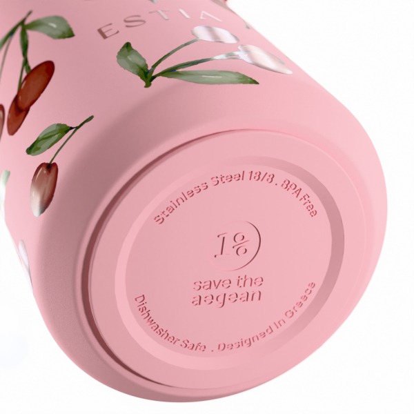 Ποτήρι Θερμός 500ml Estia Save The Aegean Pulse Cherry Rose 01-42431
