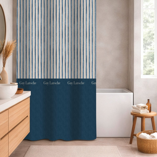 Κουρτίνα Μπάνιου (240x185) Με Τρουκς Guy Laroche Avene Denim