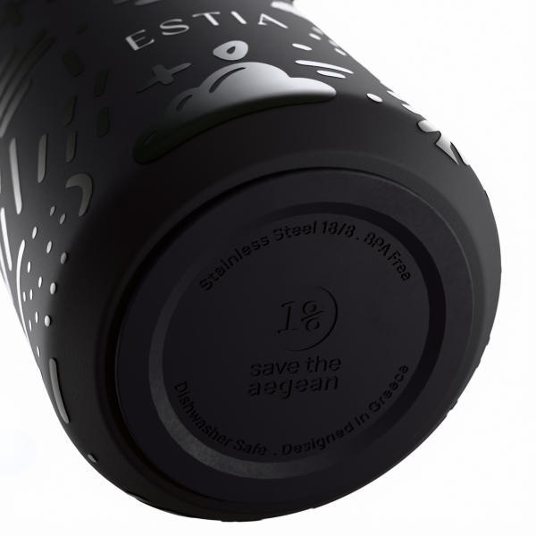 Ποτήρι Θερμός 500ml Estia Save The Aegean Pulse Noir Echo 01-42509