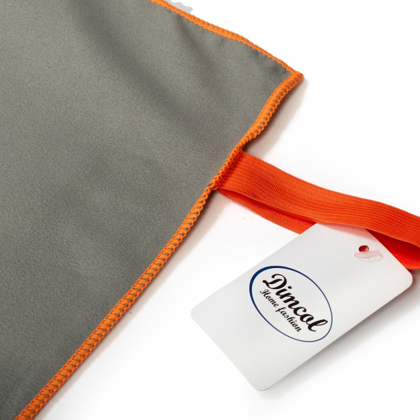 Πετσέτα Γυμναστηρίου (50x80) Dimcol Quick Dry Grey-Orange