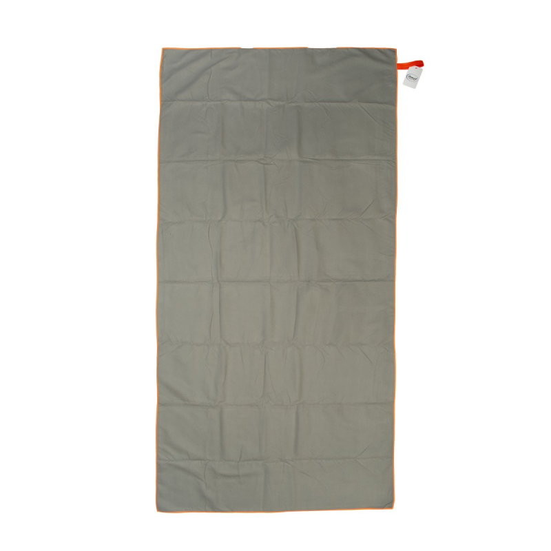 Πετσέτα Microfiber (80x160) Dimcol Quick Dry Grey-Orange