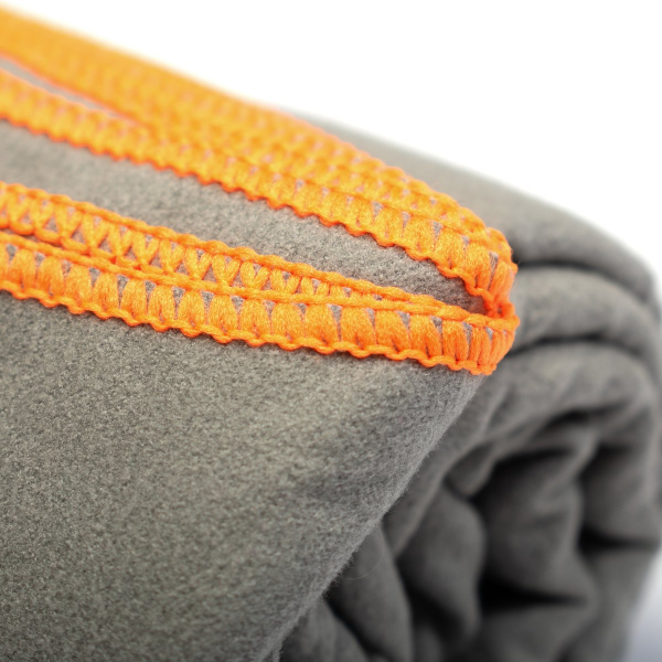 Πετσέτα Microfiber (80x160) Dimcol Quick Dry Grey-Orange