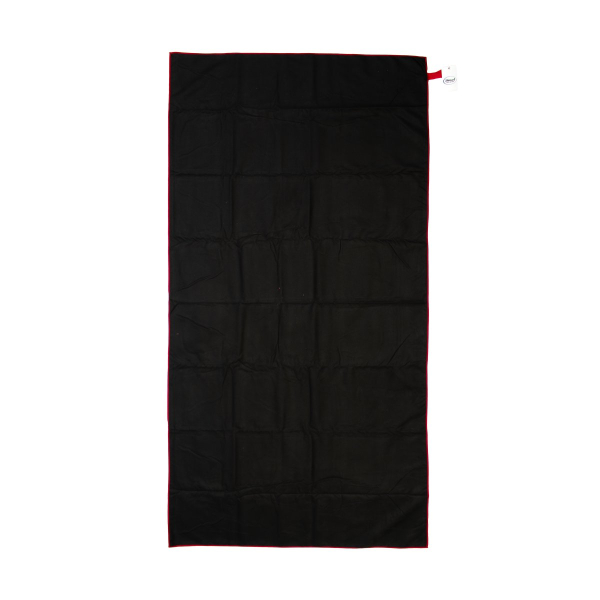 Πετσέτα Microfiber (80x160) Dimcol Quick Dry Black-Bordeaux