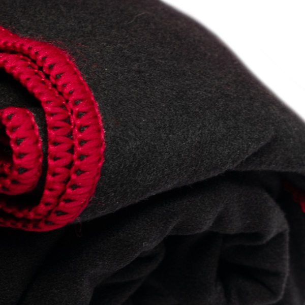 Πετσέτα Microfiber (80x160) Dimcol Quick Dry Black-Bordeaux