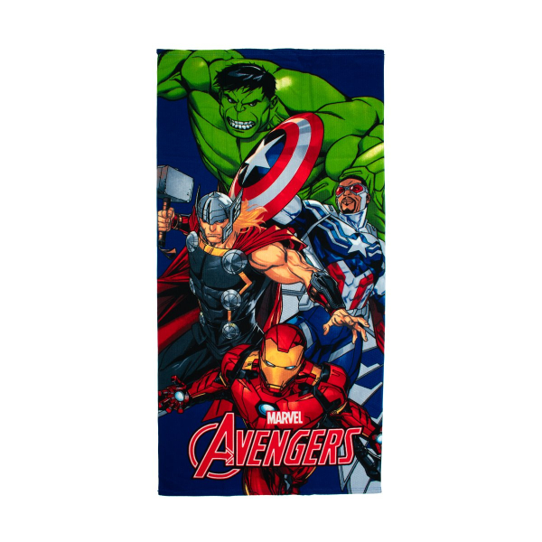 Παιδική Πετσέτα Θαλάσσης Microfiber (70x140) Dimcol Avengers 670 Blue
