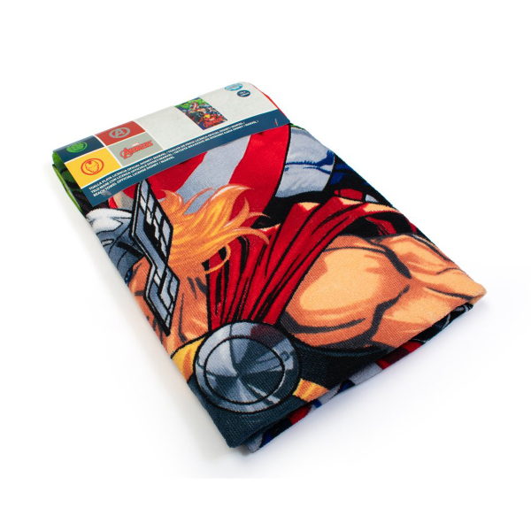 Παιδική Πετσέτα Θαλάσσης Microfiber (70x140) Dimcol Avengers 670 Blue