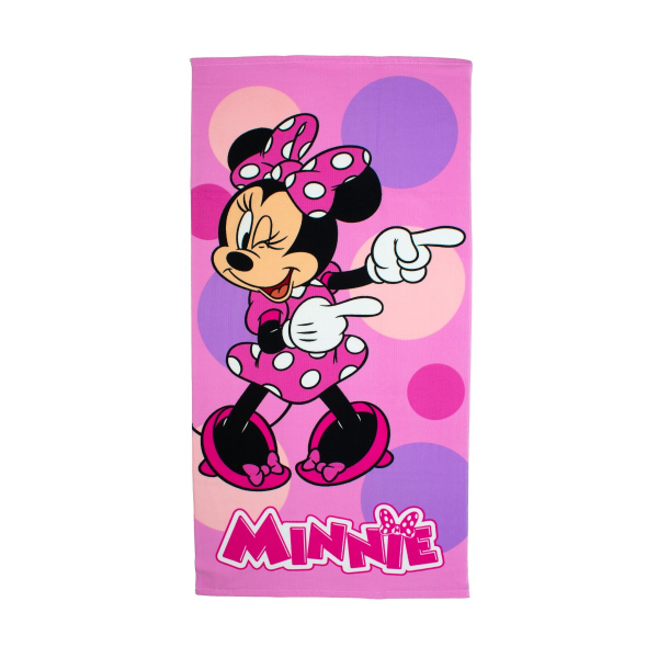 Παιδική Πετσέτα Θαλάσσης Microfiber (70x140) Dimcol Minnie 182 Pastel Lilac