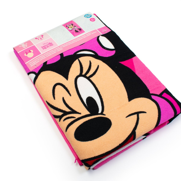 Παιδική Πετσέτα Θαλάσσης Microfiber (70x140) Dimcol Minnie 269 Fuchsia-Pink