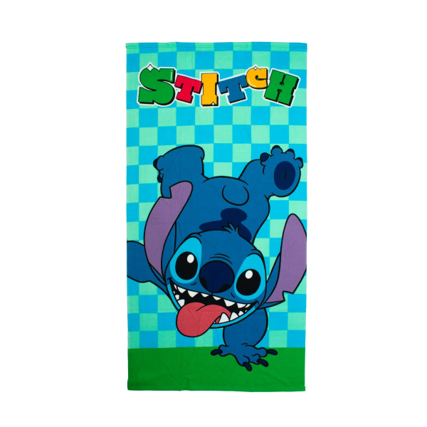 Παιδική Πετσέτα Θαλάσσης Microfiber (70x140) Dimcol Lilo & Stitch 186 Aqua-Sky Blue