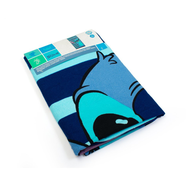 Παιδική Πετσέτα Θαλάσσης Microfiber (70x140) Dimcol Lilo & Stitch 187 Dark Blue