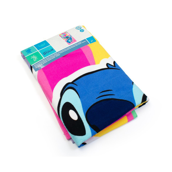 Παιδική Πετσέτα Θαλάσσης Microfiber (70x140) Dimcol Lilo & Stitch 188 Pink