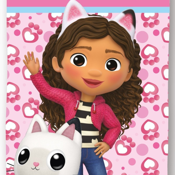 Παιδική Πετσέτα Θαλάσσης Microfiber (70x140) Dimcol Gabby's Dollhouse 113 Pink