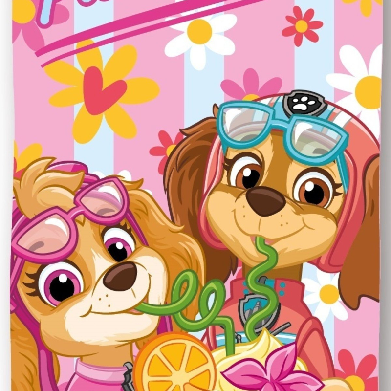 Παιδική Πετσέτα Θαλάσσης Microfiber (70x140) Dimcol Paw Patrol 002 Baby Pink