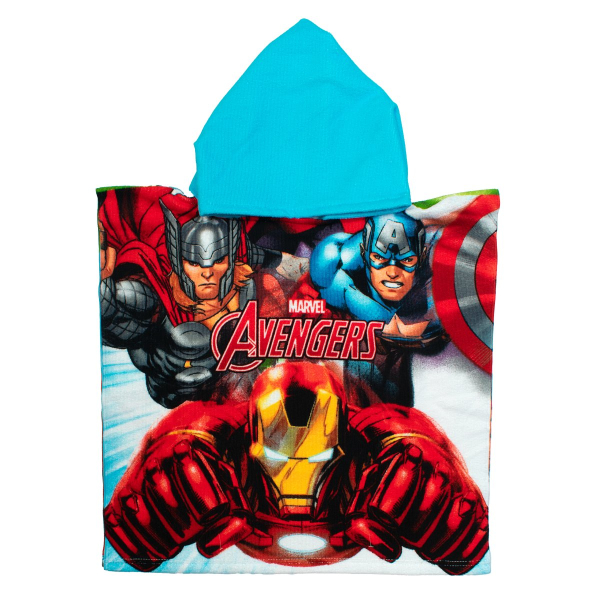 Παιδικό Πόντσο (50x100) Dimcol Avengers 198 White-Multi