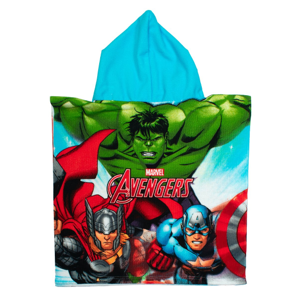 Παιδικό Πόντσο (50x100) Dimcol Avengers 198 White-Multi