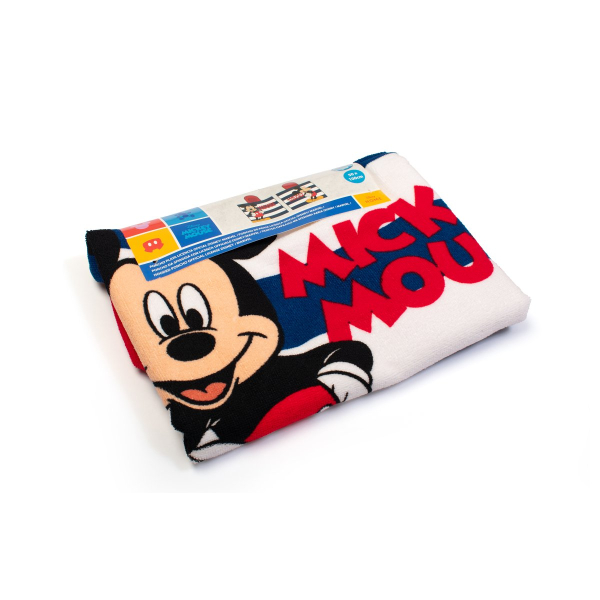 Παιδικό Πόντσο (50x100) Dimcol Mickey 193 White-Dark Blue