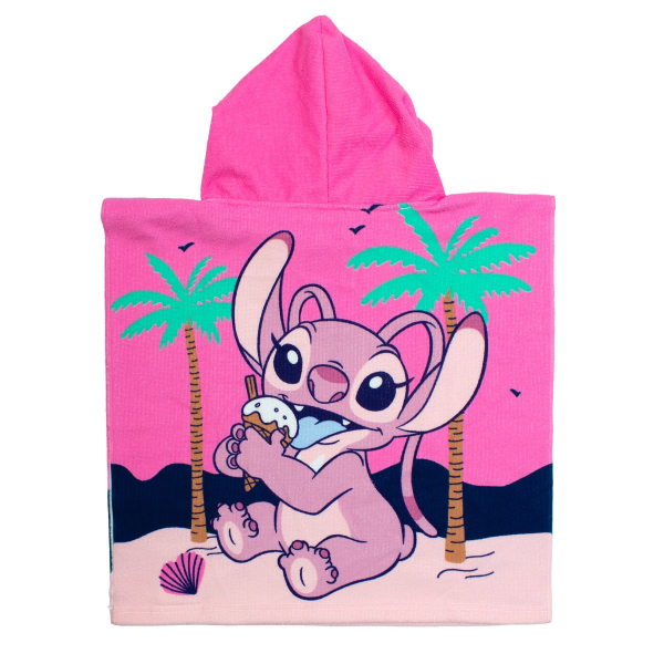 Παιδικό Πόντσο (50x100) Dimcol Lilo & Stitch 195 Baby Pink