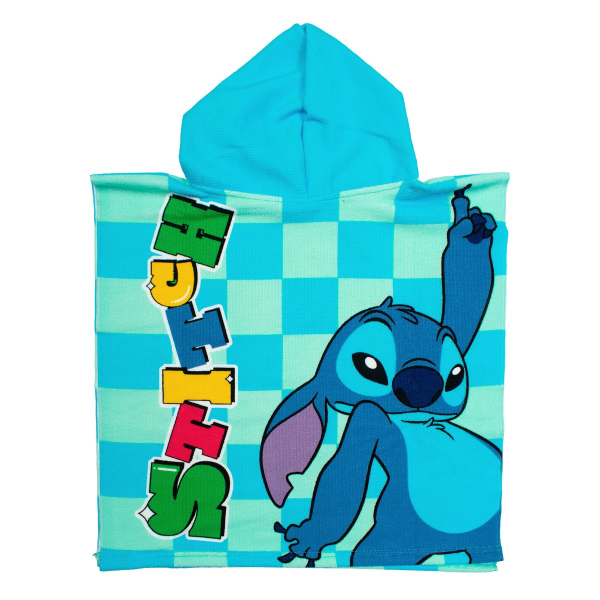 Παιδικό Πόντσο (50x100) Dimcol Lilo & Stitch 196 Aqua-Sky Blue
