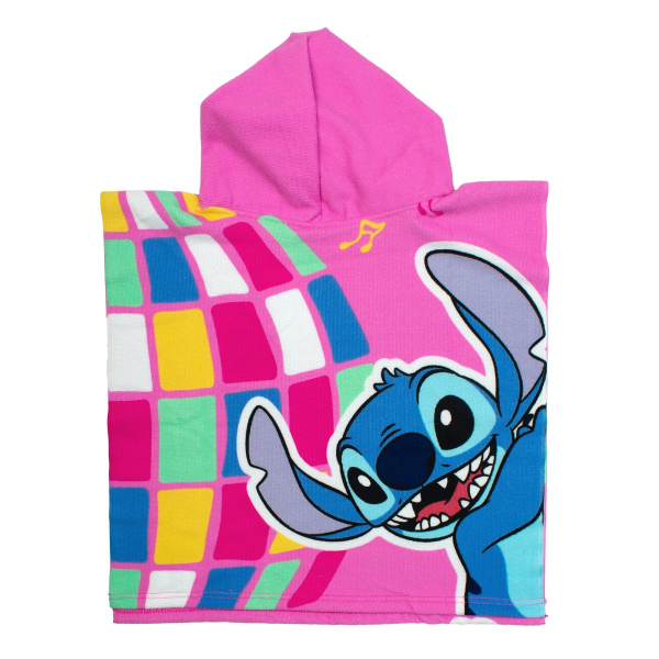Παιδικό Πόντσο (50x100) Dimcol Lilo & Stitch 275 Pink