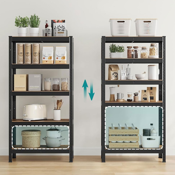 Μεταλλική Ραφιέρα Δαπέδου 5 Θέσεων (75x30x150) Songmics GLR030BZ03