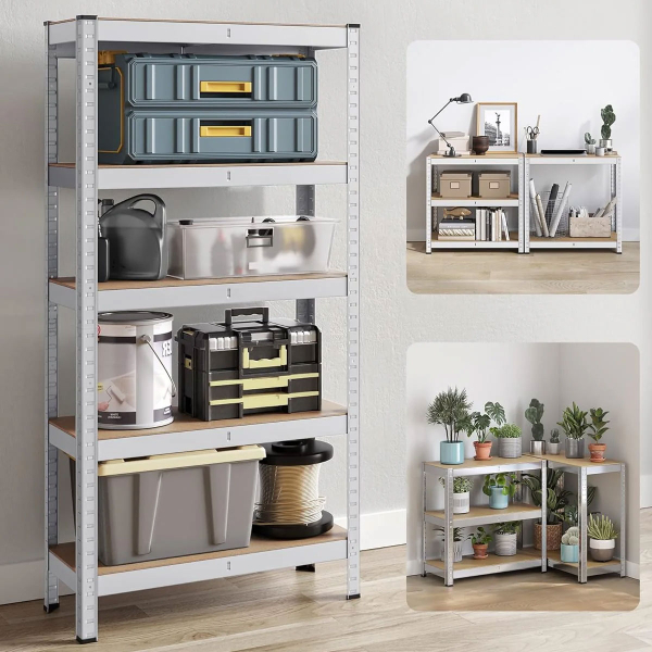 Μεταλλική Ραφιέρα Δαπέδου 5 Θέσεων (75x30x150) Songmics GLR030EZ01