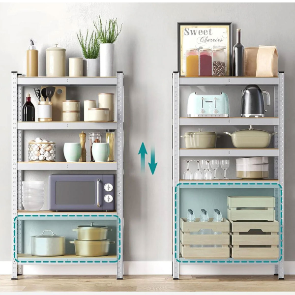 Μεταλλική Ραφιέρα Δαπέδου 5 Θέσεων (75x30x150) Songmics GLR030EZ01