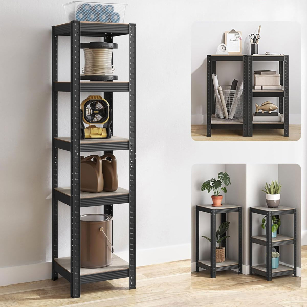 Μεταλλική Ραφιέρα Δαπέδου 5 Θέσεων (37x37x150) Songmics GLR037B11