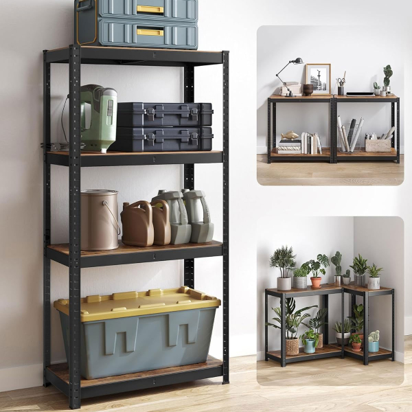 Μεταλλική Ραφιέρα Δαπέδου 4 Θέσεων (80x40x160) Songmics GLR044BZ03