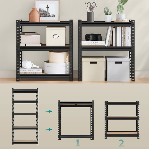 Μεταλλική Ραφιέρα Δαπέδου 5 Θέσεων (70x30x150) Songmics GLR300BZ03
