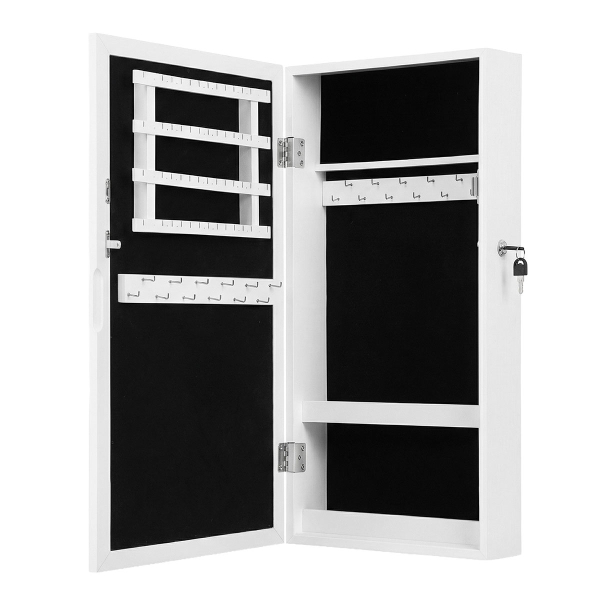 Καθρέφτης Τοίχου/Κοσμηματοθήκη (37x10x67) Songmics JJC51WT