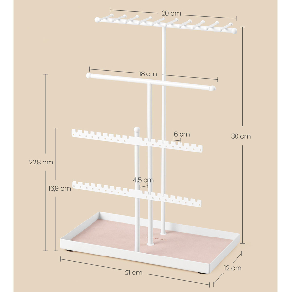 Σταντ Κοσμημάτων (21x12x30) Songmics JJS036WG03