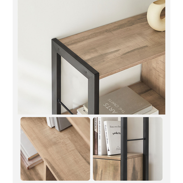 Ραφιέρα Δαπέδου 6 Θέσεων Με Ντουλάπι (74x30x154.5) Vasagle LBC022B50