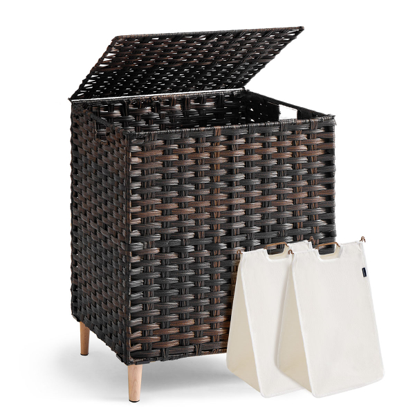 Καλάθι Απλύτων 2 Θέσεων 110Lit (46x40x70) Songmics LCB222ME01
