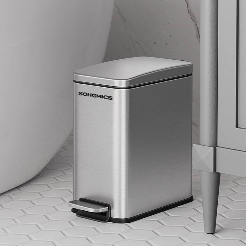 Πιγκάλ & Κάδος Απορριμμάτων Μπάνιου (Σετ 2τμχ) Songmics 5lt LTB560E0501