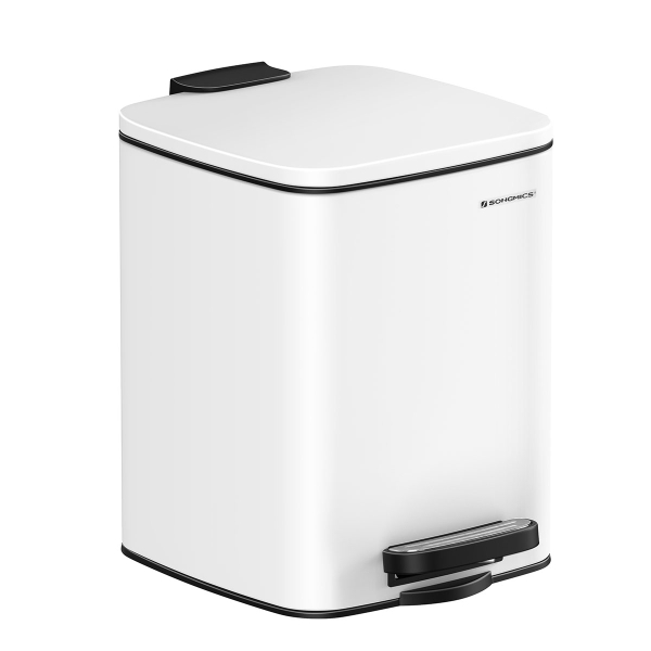 Κάδος Απορριμμάτων Μπάνιου (23.9x19.3x25.5) Songmics 6lt LTB590W0602