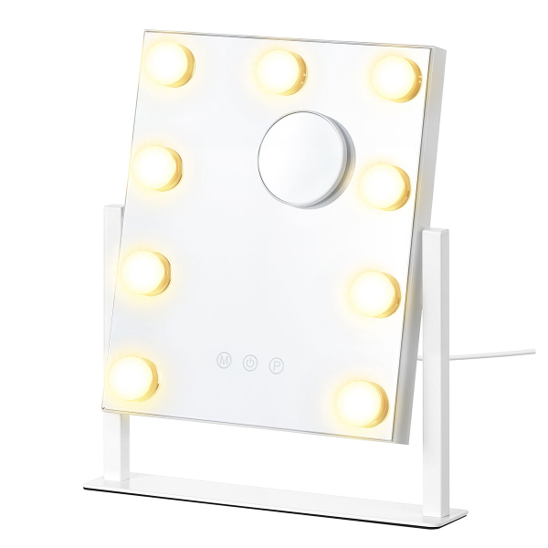 Επιτραπέζιος Καθρέφτης Με Led (30.5x6.5x36) Songmics LWM005WC02