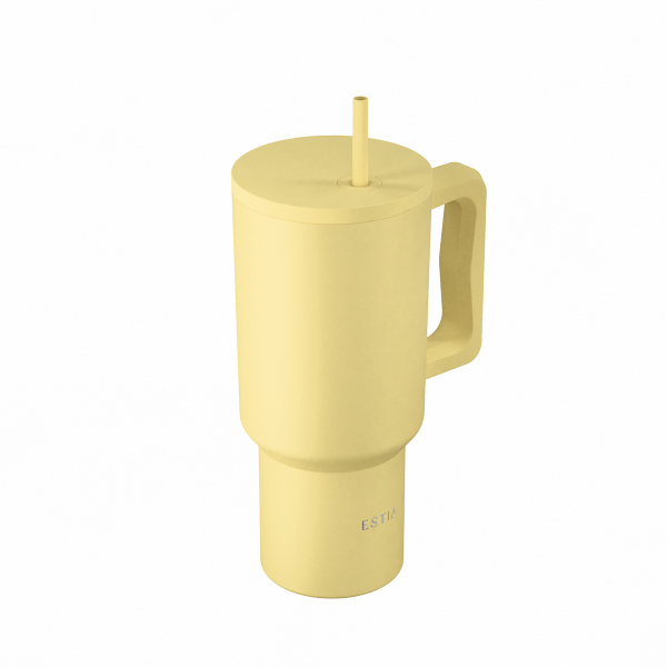 Κούπα Θερμός Με Λαβή & Καλαμάκι 900ml Estia Save The Aegean Tumbler Sunbeam 01-41496