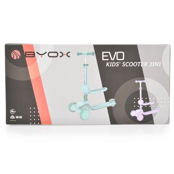Παιδικό Πατίνι Τρίτροχο (3+ Ετών) Byox Evo Royal Mint