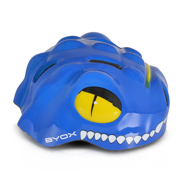 Παιδικό Κράνος Με Led (48-54cm) Byox Y27 Dino Blue