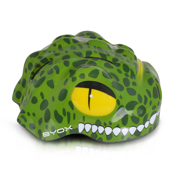 Παιδικό Κράνος Με Led (48-54cm) Byox Y27 Dino Dark Green