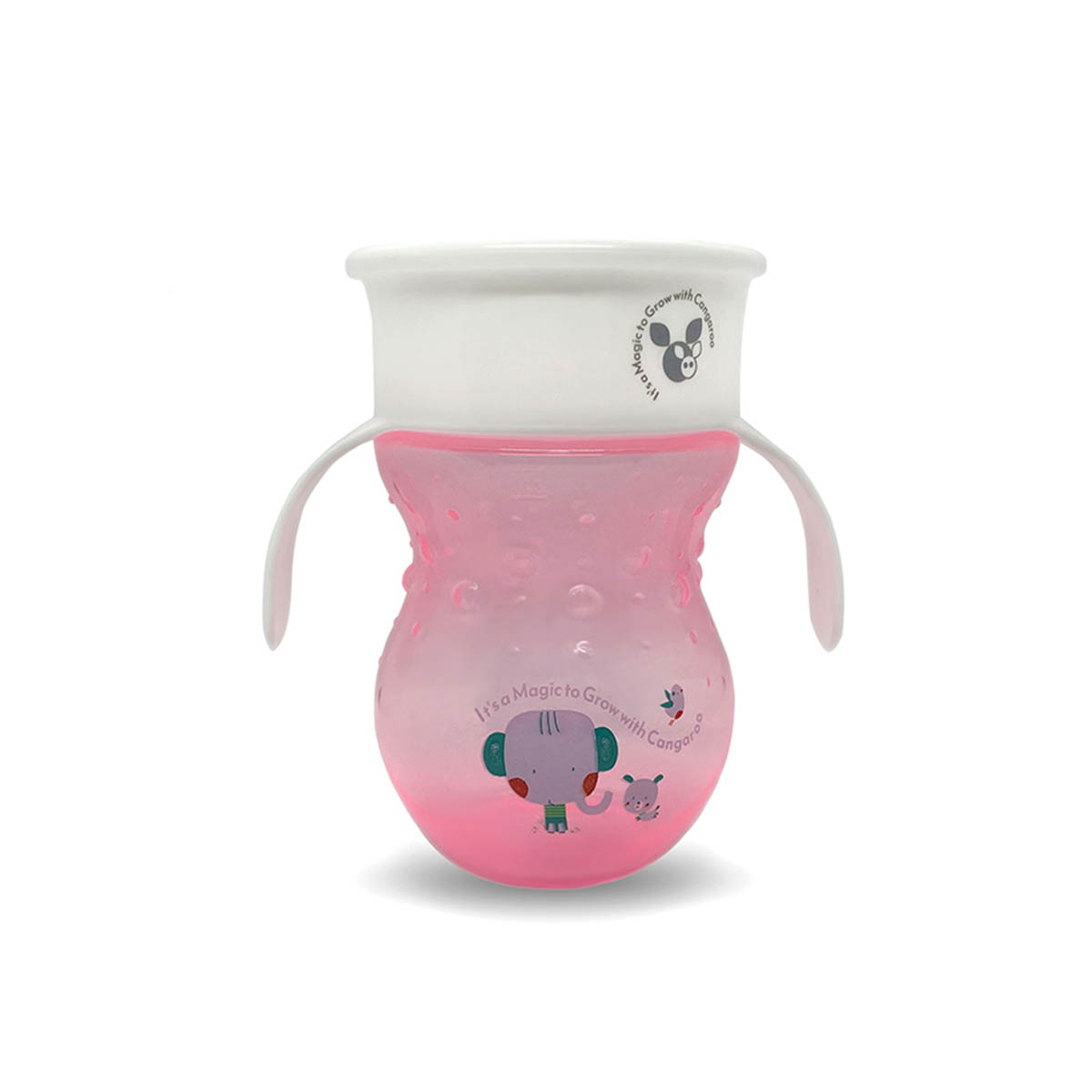 Ποτήρι Εκπαιδευτικό 270ml Cangaroo Magical 360 Ροζ C0669H